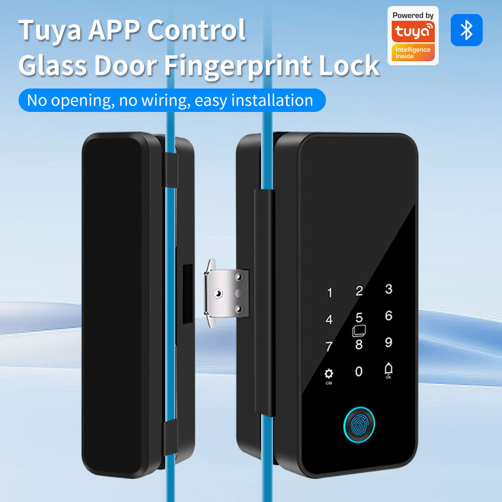 Glass Door Hinge - Support Tuya APP Bluetooth Glass Door