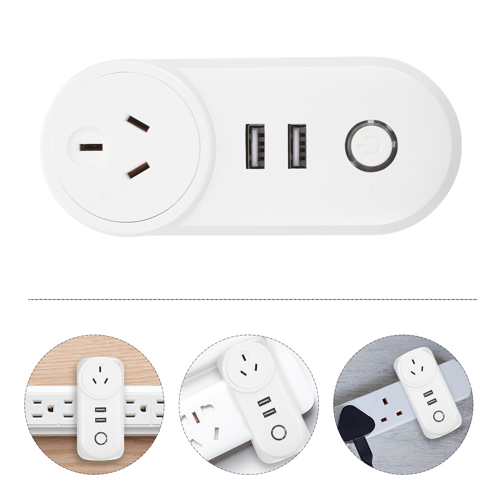 Timer Dual Outlet - 1Pcs WiFi Mini Outlet Plug Wireless