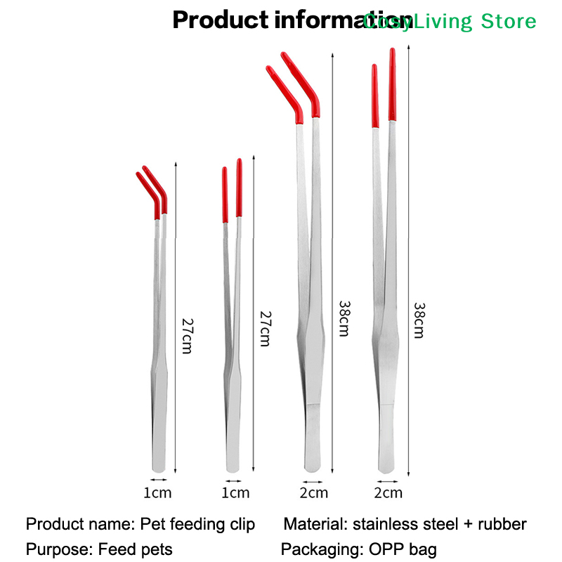 Reptile Feeding Tongs With Rub - Feeding Tong Stainless incelemesi ve fiyatı