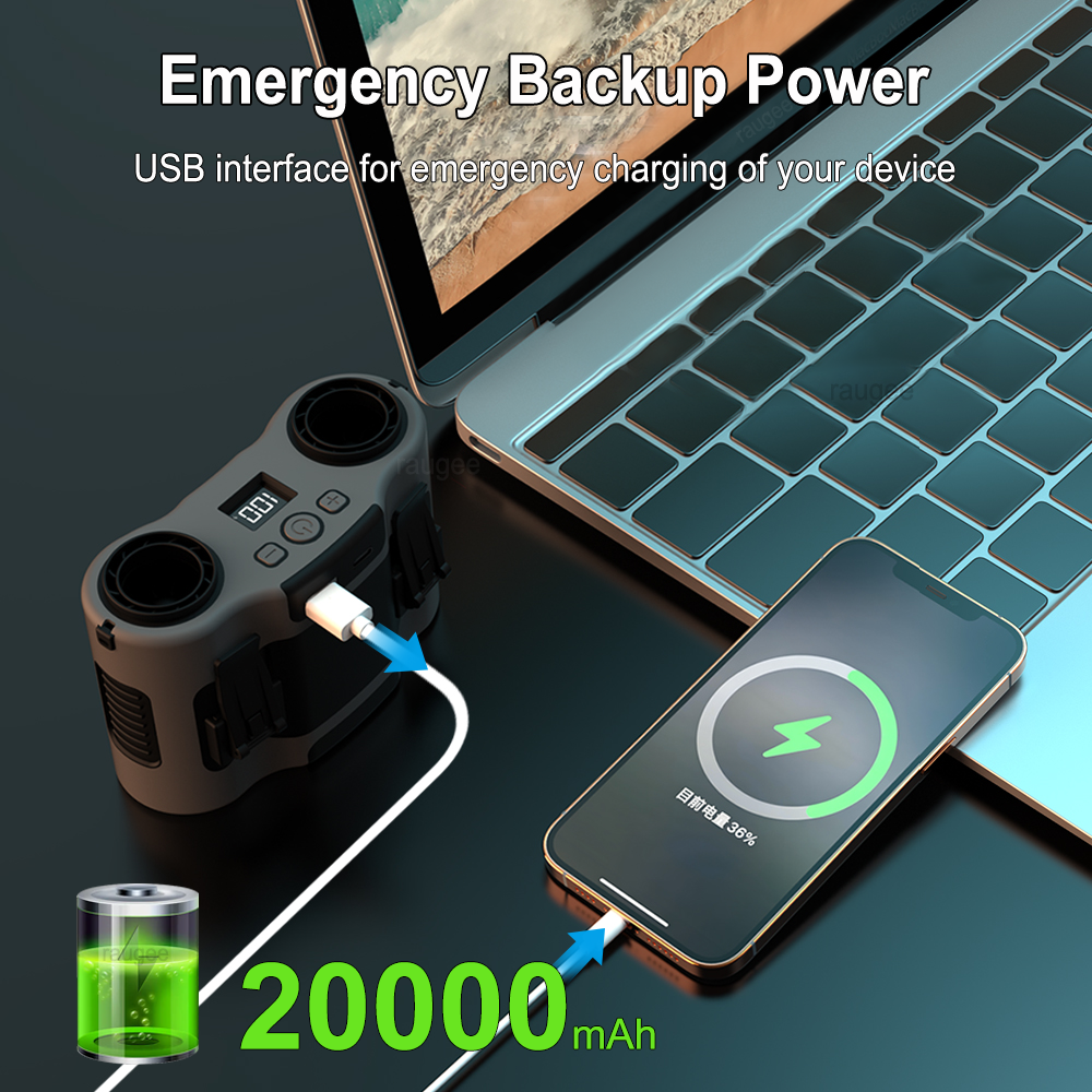 20000mAh Waist Fan Portable Ou - Timer Dual Outlet incelemesi ve fiyatı