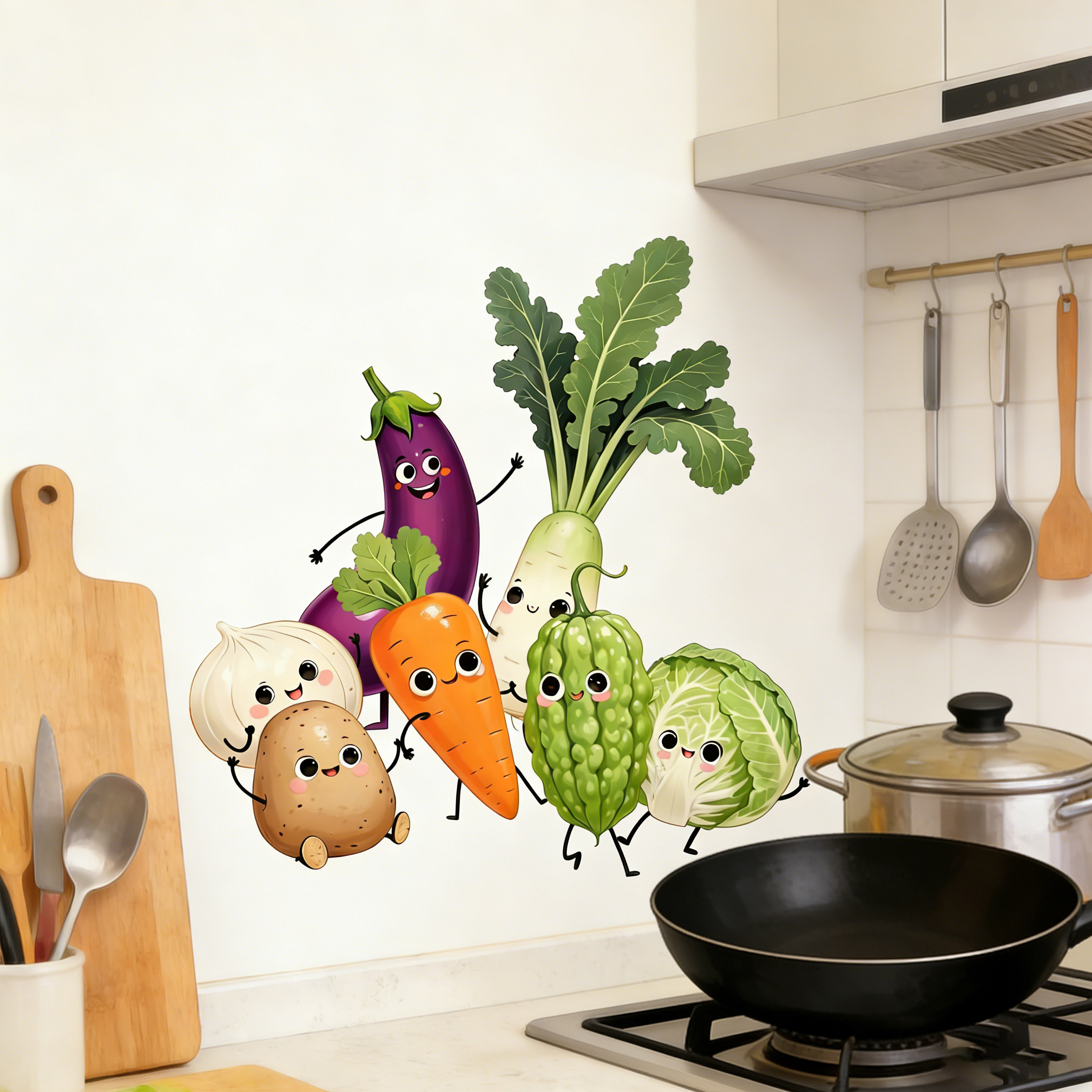 Emotionally Expressive Vegetab - Pvc Panel Background incelemesi ve fiyatı