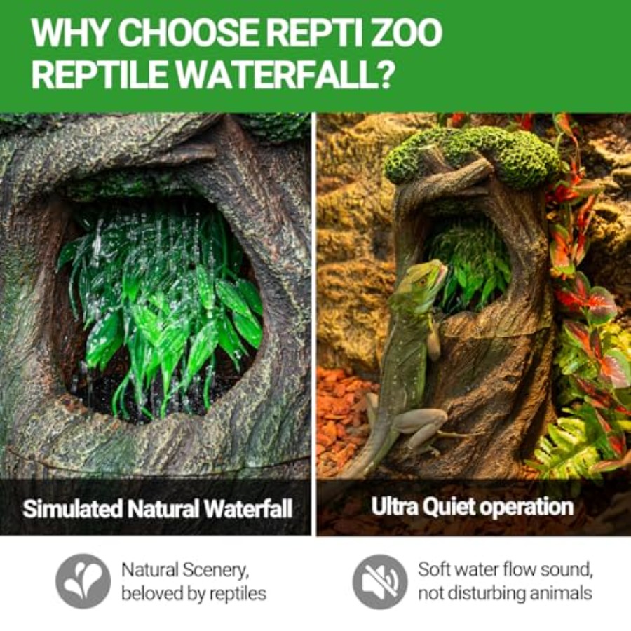 Reptile Waterfall Drinking Fou - Water Dish Reptile incelemesi ve fiyatı