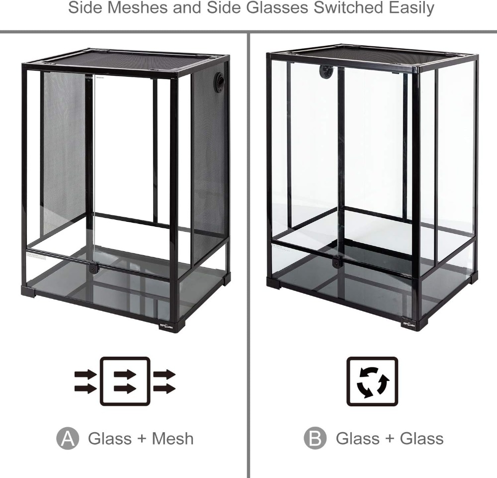 67 Gallon Tall Glass Terrarium - Glass Door Hinge incelemesi ve fiyatı