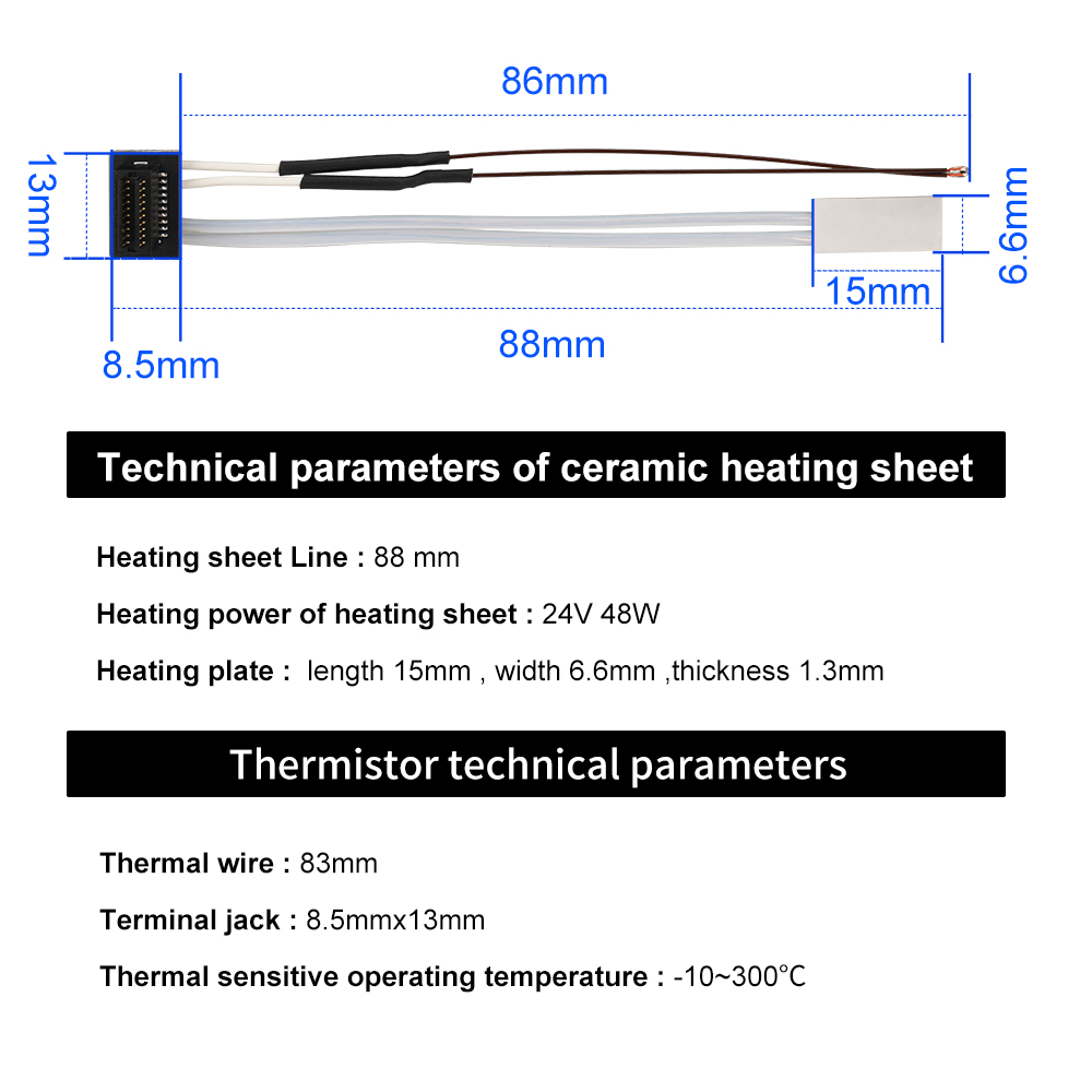 Heating Tube For Bambu Lab A1  - Ceramic Heat Emitter incelemesi ve fiyatı