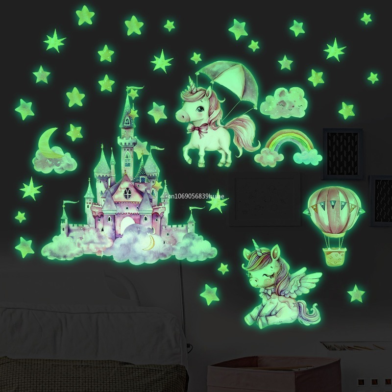 Unicorn Stars Luminous Wall St - Pvc Panel Background incelemesi ve fiyatı