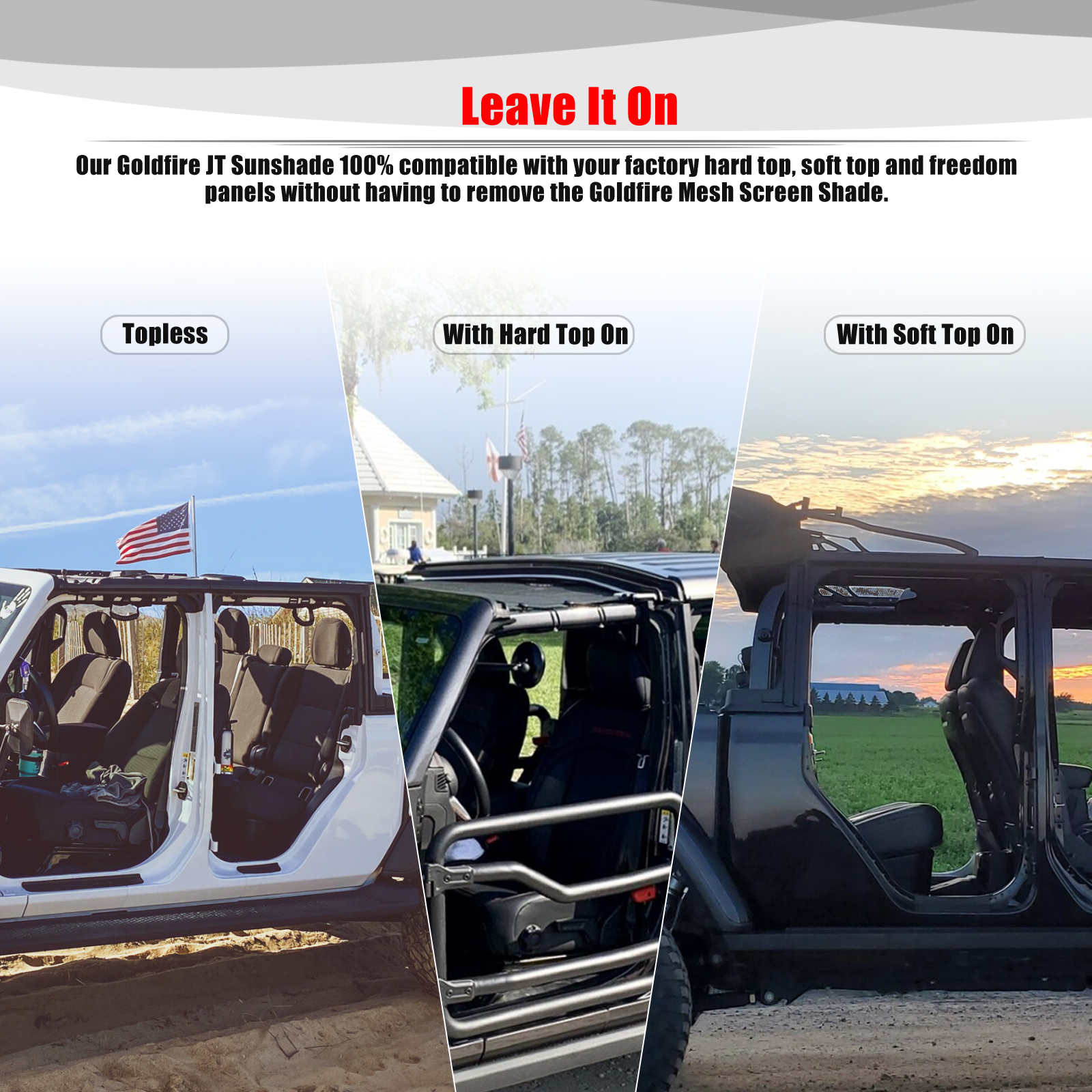 For Jeep Gladiator JT 4 Door A - Screen Top Mesh incelemesi ve fiyatı