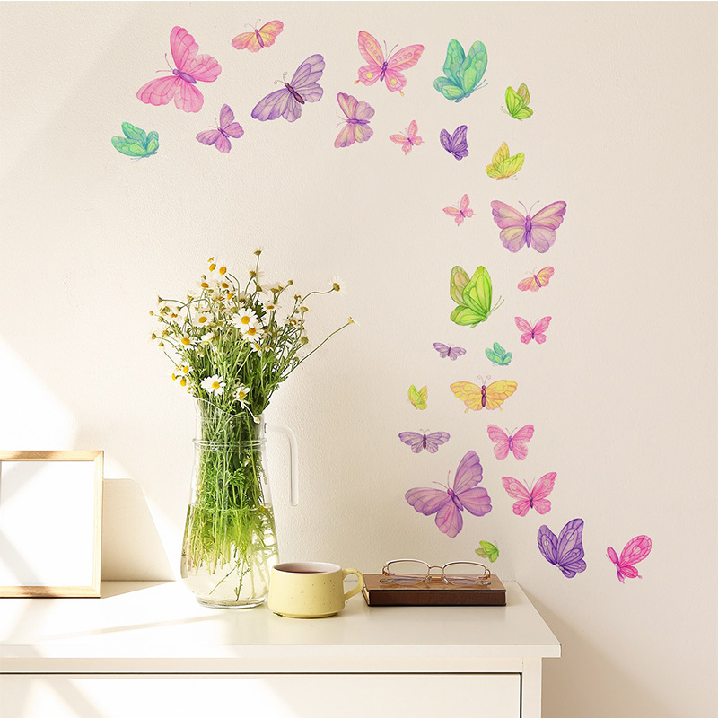 Romantic butterfly Wall Sticke - Pvc Panel Background incelemesi ve fiyatı