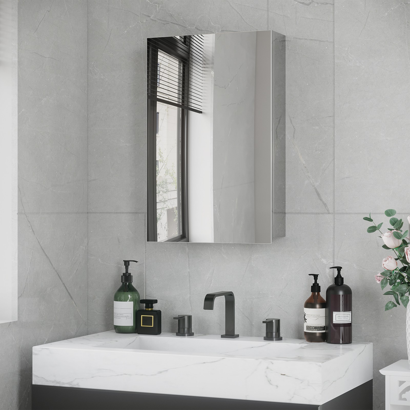 Bathroom Cabinet Wall Mounted  - Glass Door Hinge incelemesi ve fiyatı
