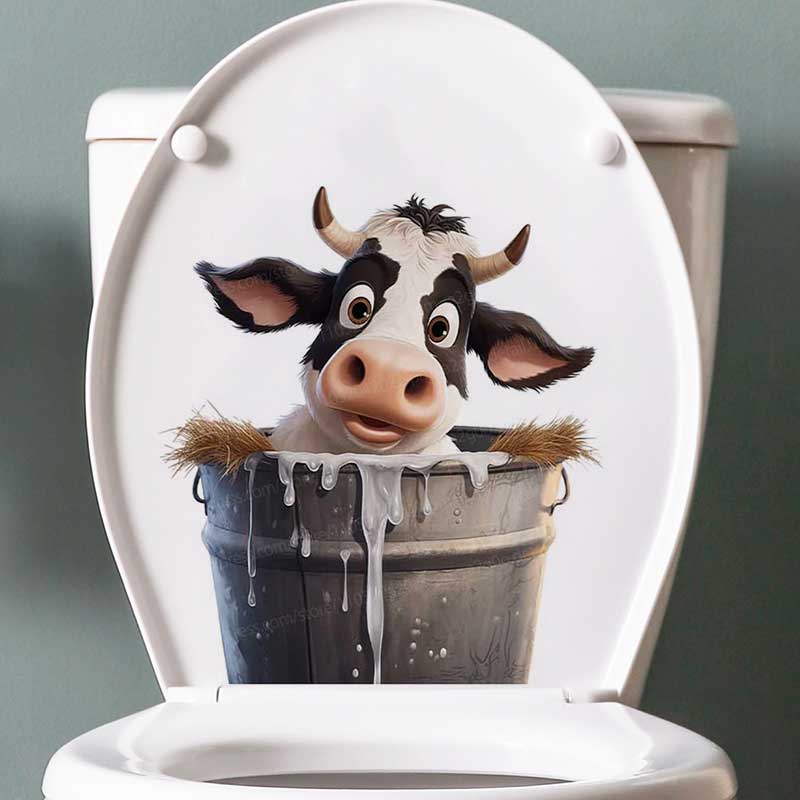 Cute Cow Wall Stickers Self-Ad - Pvc Panel Background incelemesi ve fiyatı