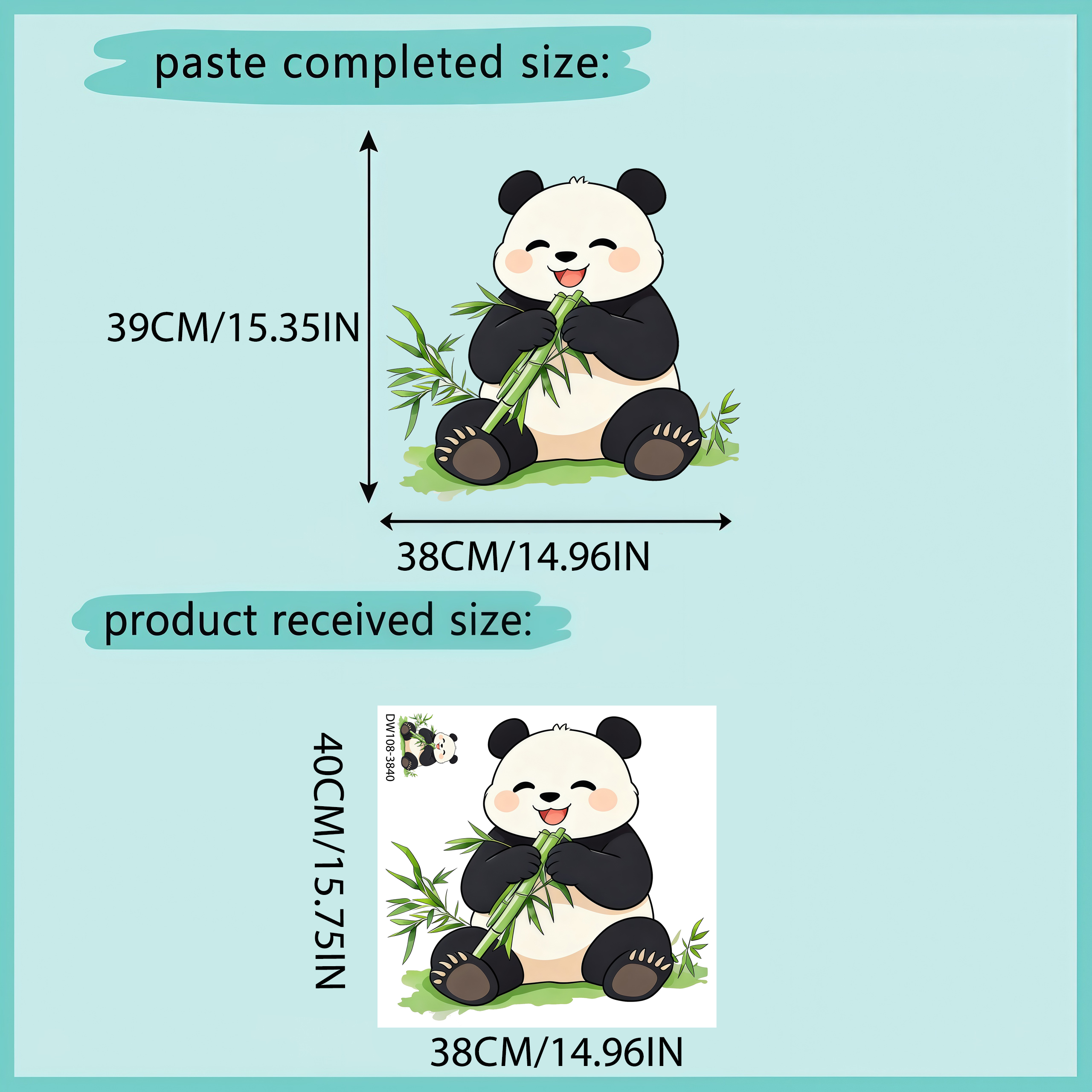 Bamboo And Panda Wall Decals S - Pvc Panel Background incelemesi ve fiyatı