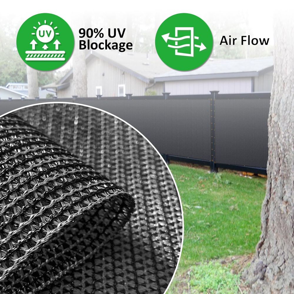x 100ft Black Privacy Screen F - Screen Top Mesh incelemesi ve fiyatı