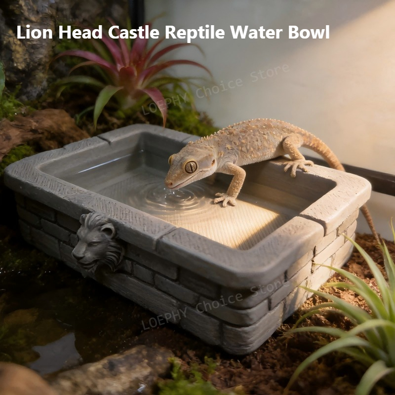 Castle Reptile Water Bowl Lion - Water Dish Reptile incelemesi ve fiyatı