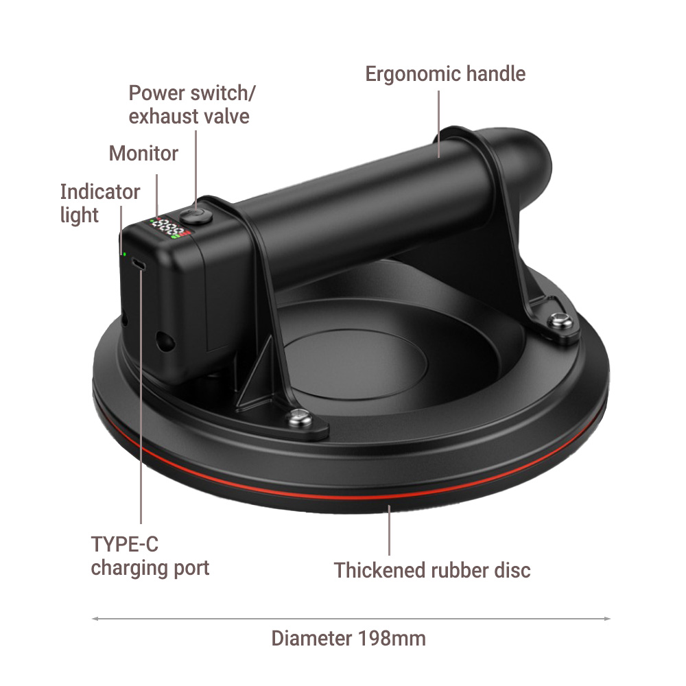 Electric Vacuum Suction Cup 8  - Ceramic Tile Floor incelemesi ve fiyatı