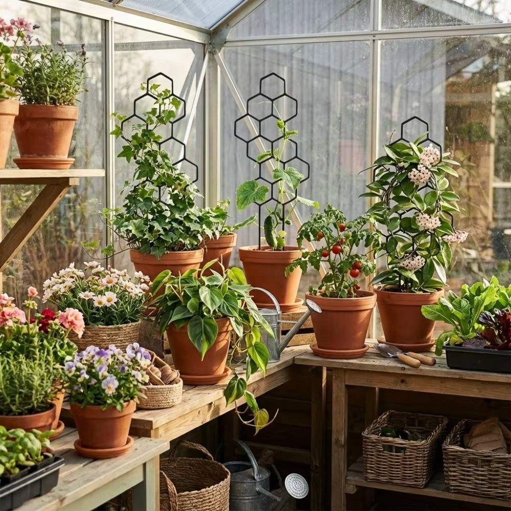 Honeycomb Design Plant Trellis - Vine Climbing Plastic incelemesi ve fiyatı