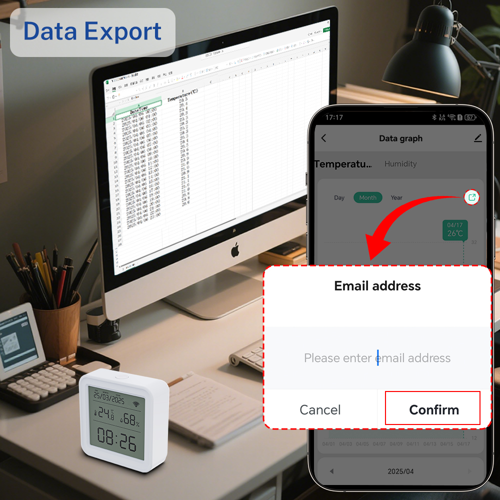 Tuya WIFI Temperature Humidity - Digital Hygrometer Probe incelemesi ve fiyatı
