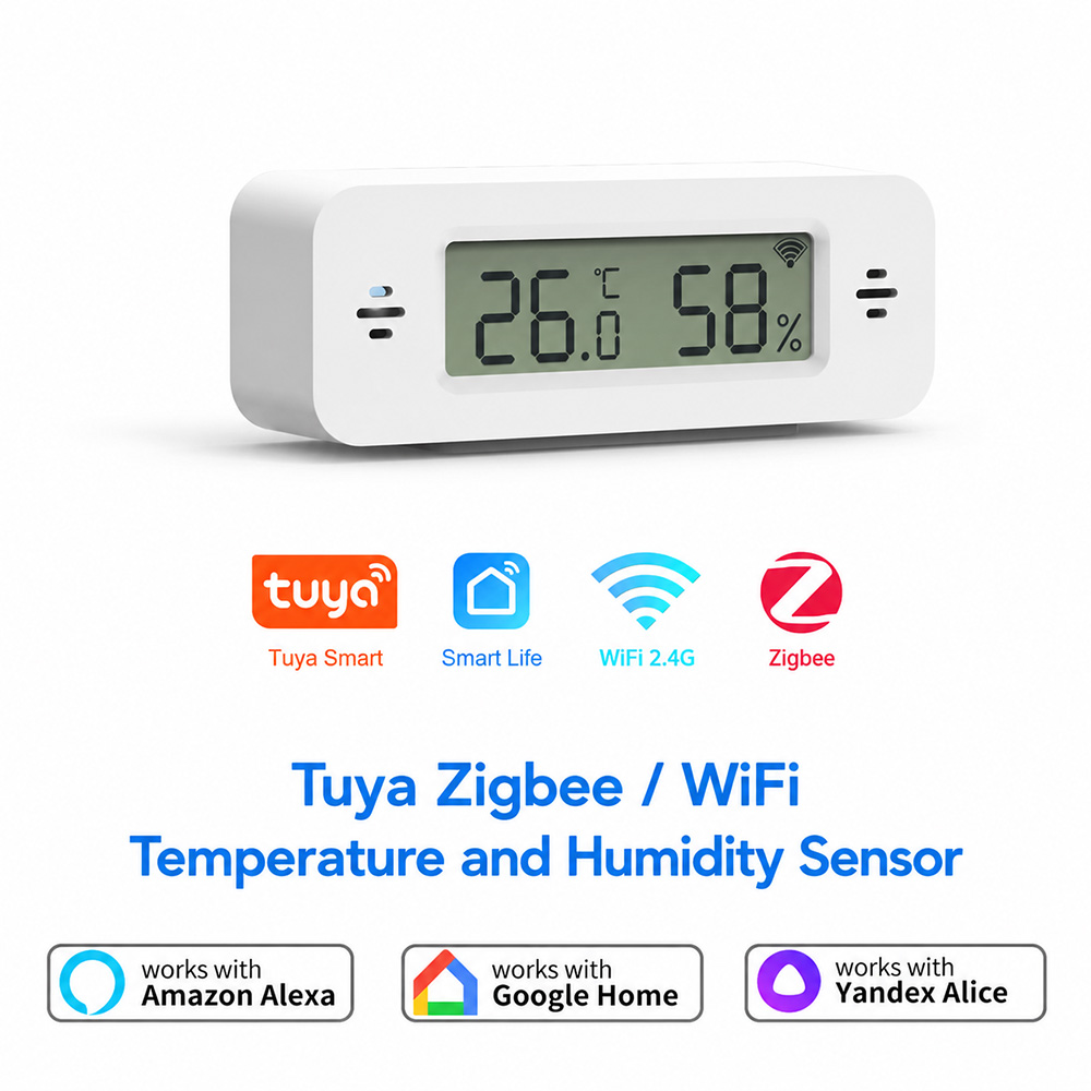 Tuya Zigbee WiFi Mini Temp & H - Digital Hygrometer Probe incelemesi ve fiyatı